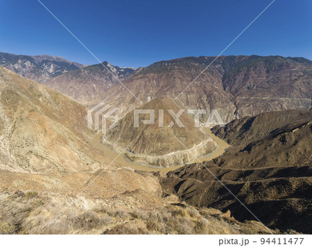 中国雲南省・四川省 金沙江大拐湾 / Great Bend of the Jinsha River 94411477