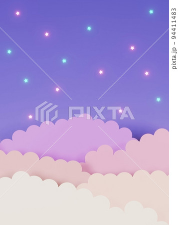 雲 空　背景素材　3D 94411483