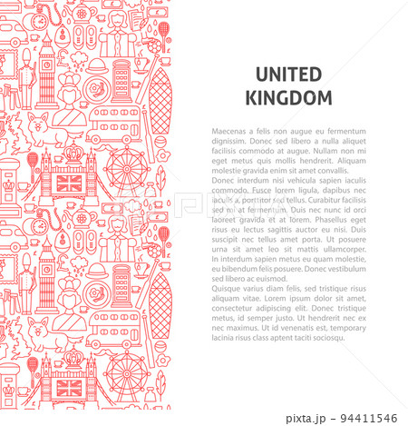 United Kingdom Line Pattern Concept 94411546