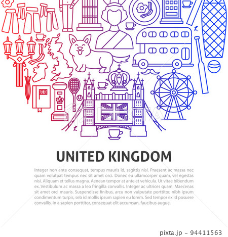 United Kingdom Line Concept United Kingdom Line Concept 94411563