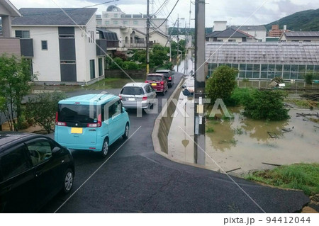 西日本豪雨、浸水、被害、避難 94412044
