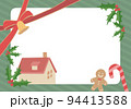 クリスマス　シンプルなフレーム　背景 94413588
