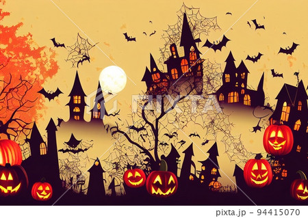 Halloween backgrounds collection. Traditional design for october events 94415070
