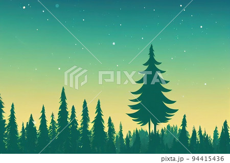 Forest background, nature, landscape. Evergreen coniferous trees. Pine, spruce, Forest background, nature, landscape. Evergreen coniferous trees. Pine, spruce, 94415436