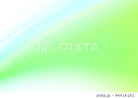 緑色系の背景　緩やかな流れ・ライン　グラデーション 94416161