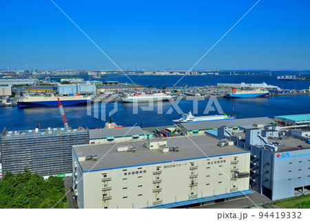 テレコムセンタ 展望台から東京コンテナ港の風景 テレコムセンタ 展望台から東京コンテナ港の風景 94419332