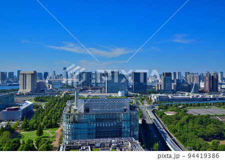 テレコムセンタ展望台からお台場の風景 94419386