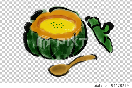 南瓜湯手繪日式插畫 94420219