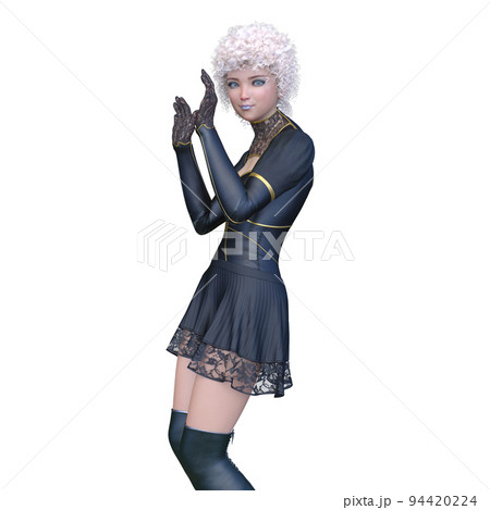 ショートヘアの女性 94420224