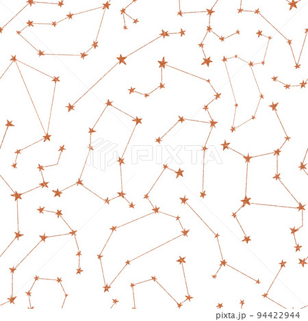 Seamless pattern from the constellations of the zodiac signs. Isolated on a white background. Seamless pattern from the constellations of the zodiac signs. Isolated on a white background. 94422944