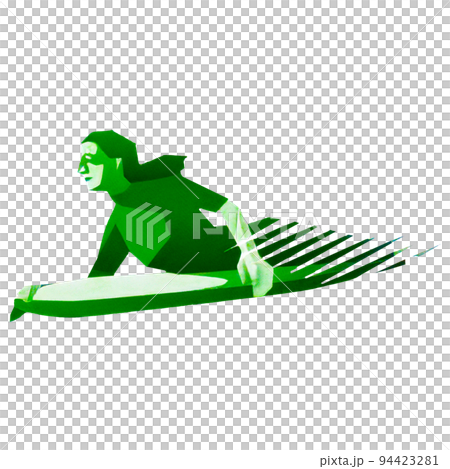 A simple illustration of bodyboarding and surfing 94423281