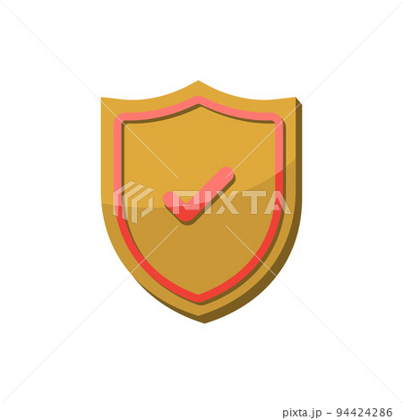Shield with check mark or approve icon Shield with check mark or approve icon 94424286
