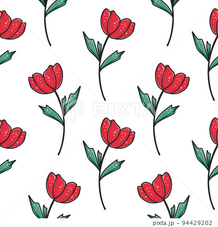 Floral seamless cartoon pattern 94429202