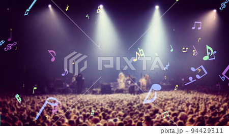 音楽コンサート　ライブハウス　バナー・広告向け横長ビジュアル 94429311