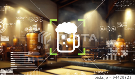 酒造イメージ　醸造所　バナー・広告向け横長ビジュアル 94429322