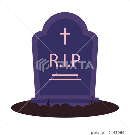 halloween vector illustration of headstone isolated on white halloween vector illustration of headstone isolated on white 94430694