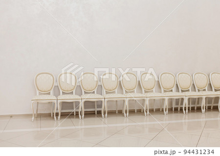 Row of luxury vintage chairs Row of luxury vintage chairs 94431234
