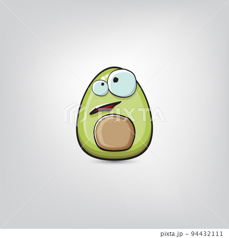  InterestPrint Cartoon Cute Avocados Character with