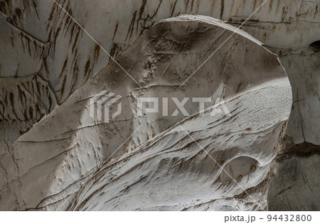 Scenic view of Natural stone pattern of mineral formations underground. 94432800
