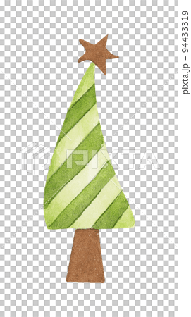 Christmas tree. Watercolor illustration. 94433319