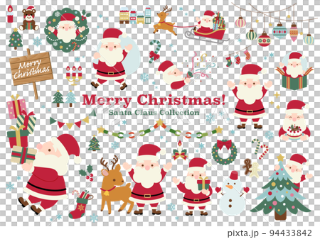 Merry Christmas!　サンタクロース　イラストセット 94433842
