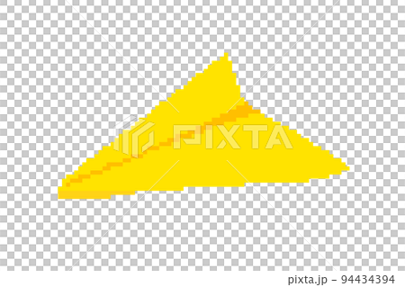 Dotted paper airplane (yellow) 94434394