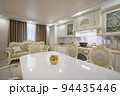 Renovated Interior of rich classic white kitchen 94435446