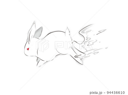 走る兎のイラスト 94436610