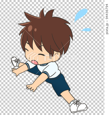 A boy doing flexible gymnastics wearing gym clothes with short sleeves and shorts A boy doing flexible gymnastics wearing gym clothes with short sleeves and shorts 94436794