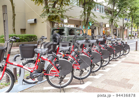 シェアサイクル専用駐輪場　万代ガルベストン通り (新潟市) 94436878