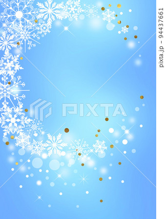 クリスマス_淡いブルー背景縦1404 94437661