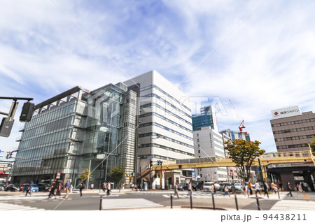 スクランブル化になった万代の東港線十字路交差点 (新潟市中央区) 94438211