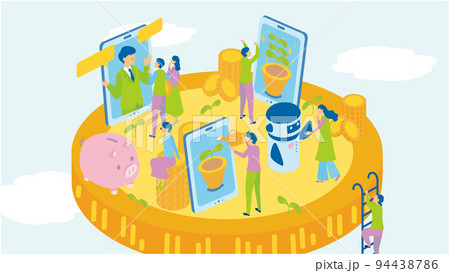 テクノロジーを活用した投資の明るい未来 94438786