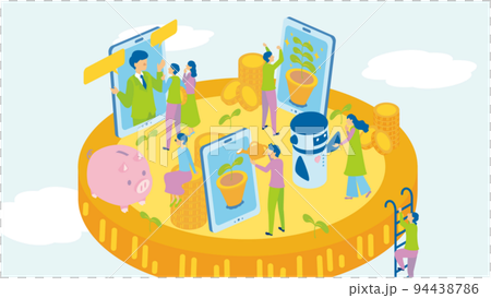 テクノロジーを活用した投資の明るい未来 94438786