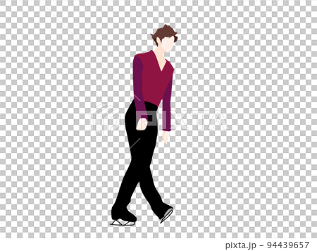 Figure skating men's relax red no main line 94439657