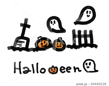 ハロウィンおばけのライン 94440226