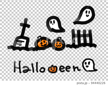 ハロウィンおばけのライン 94440226