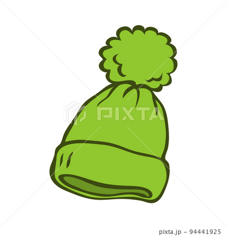 Illustration of a winter hat for a woman and child 94441925
