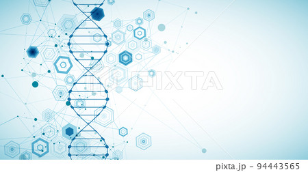 Abstract blue hexagon futuristic background for design works. 94443565