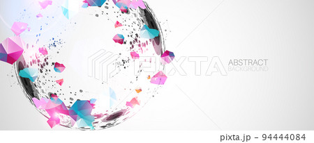 Abstract background  made with half spheres and plexus effect. 94444084