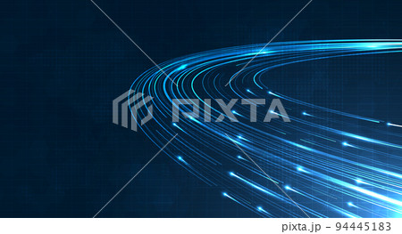 Blue light streak, fiber optic, speed line, futuristic background for 5g or 6g technology wireless data transmission, high-speed internet in abstract. internet network concept. vector design Blue light streak, fiber optic, speed line, futuristic background for 5g or 6g technology wireless data transmission, high-speed internet in abstract. internet network concept. vector design 94445183