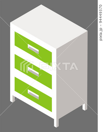 Green Nightstand or Bedside Table Vector Image Green Nightstand or Bedside Table Vector Image 94449370