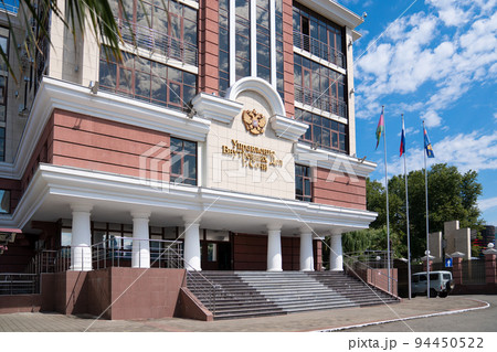 Facade of the Sochi police building. 94450522