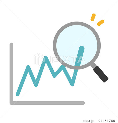 グラフとルーペ 94451780