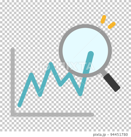 グラフとルーペ 94451780