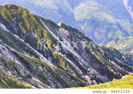 南アルプス　北岳登山　秋の紅葉ルート 94452234