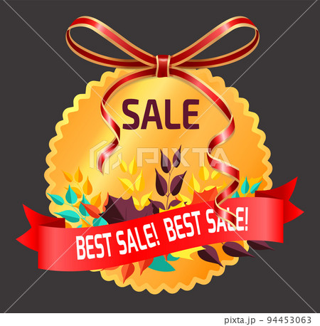 Best Sale in Shop, Round Label with Promotion 94453063