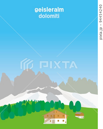 ガイスラ―アルム　geisleralm　ドロミーティ　dolomiti　イタリア　italia 94454240
