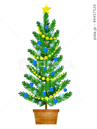 クリスマスツリー モミの木 ブルー系 94457520