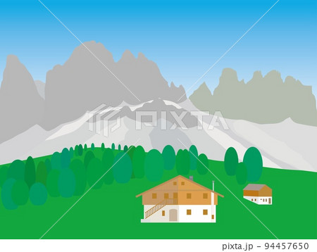 ガイスラ―アルム　geisleralm　ドロミーティ　dolomiti　イタリア　italia　夏 94457650